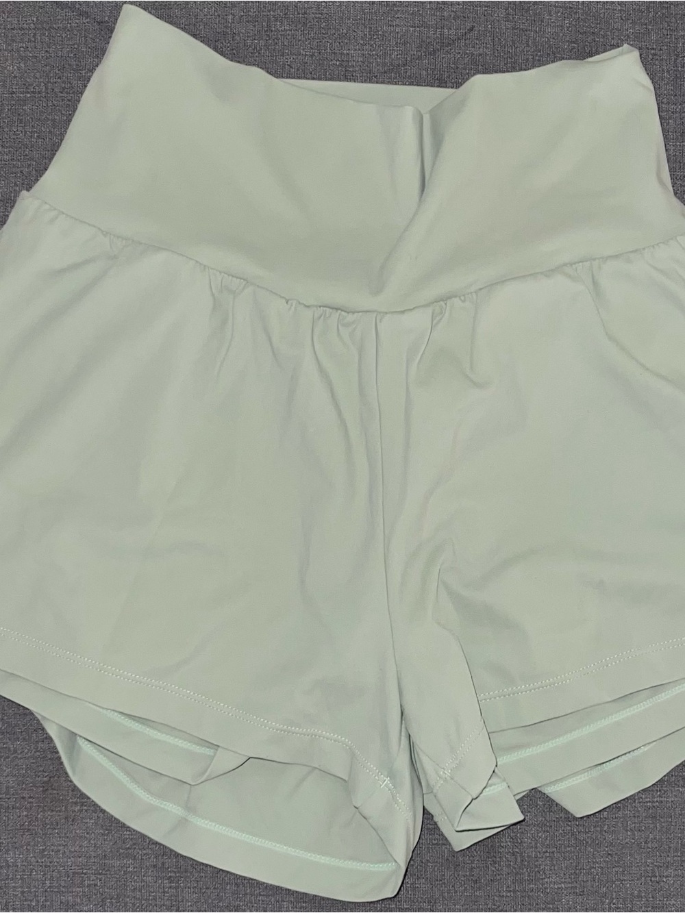 HALARA High-Waist Athletic Shorts - Pale Mint